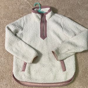 Abercrombie White Fleece Pullover